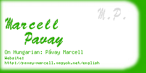 marcell pavay business card
