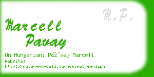 marcell pavay business card